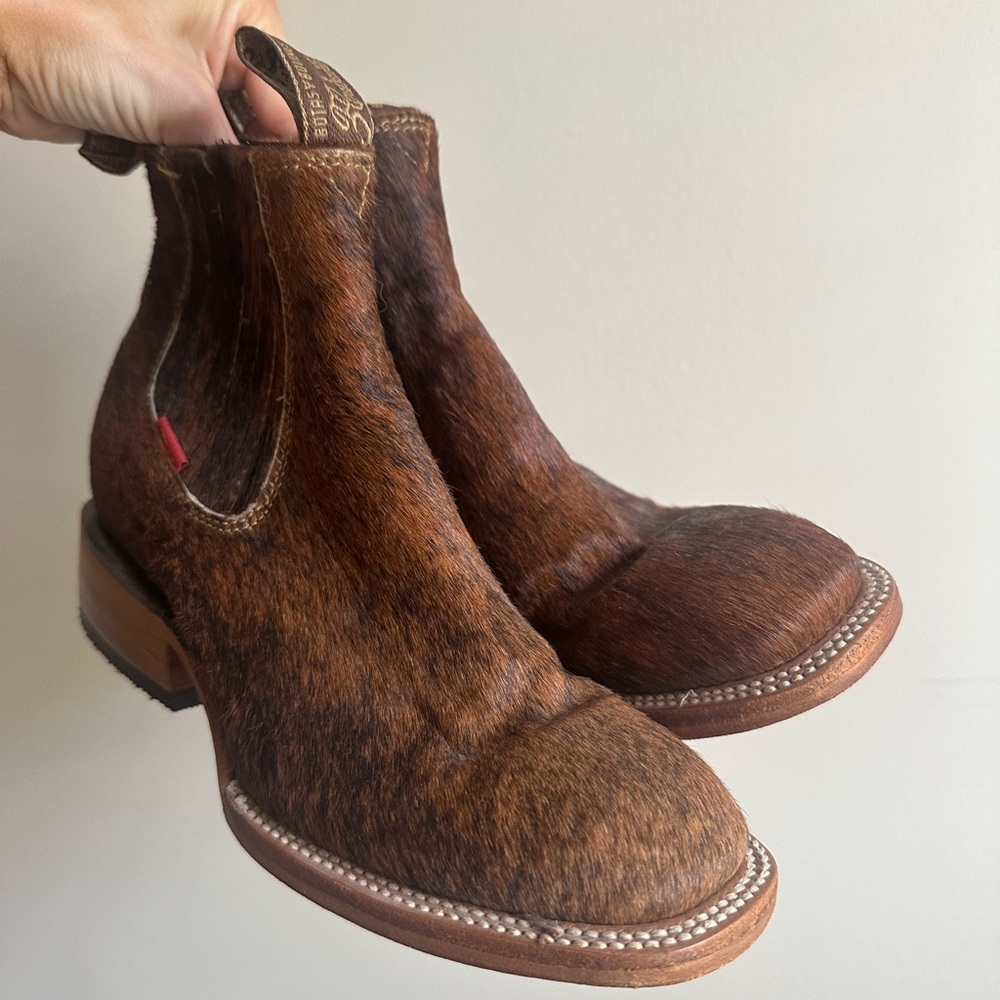 REAL Cowhide Bootie